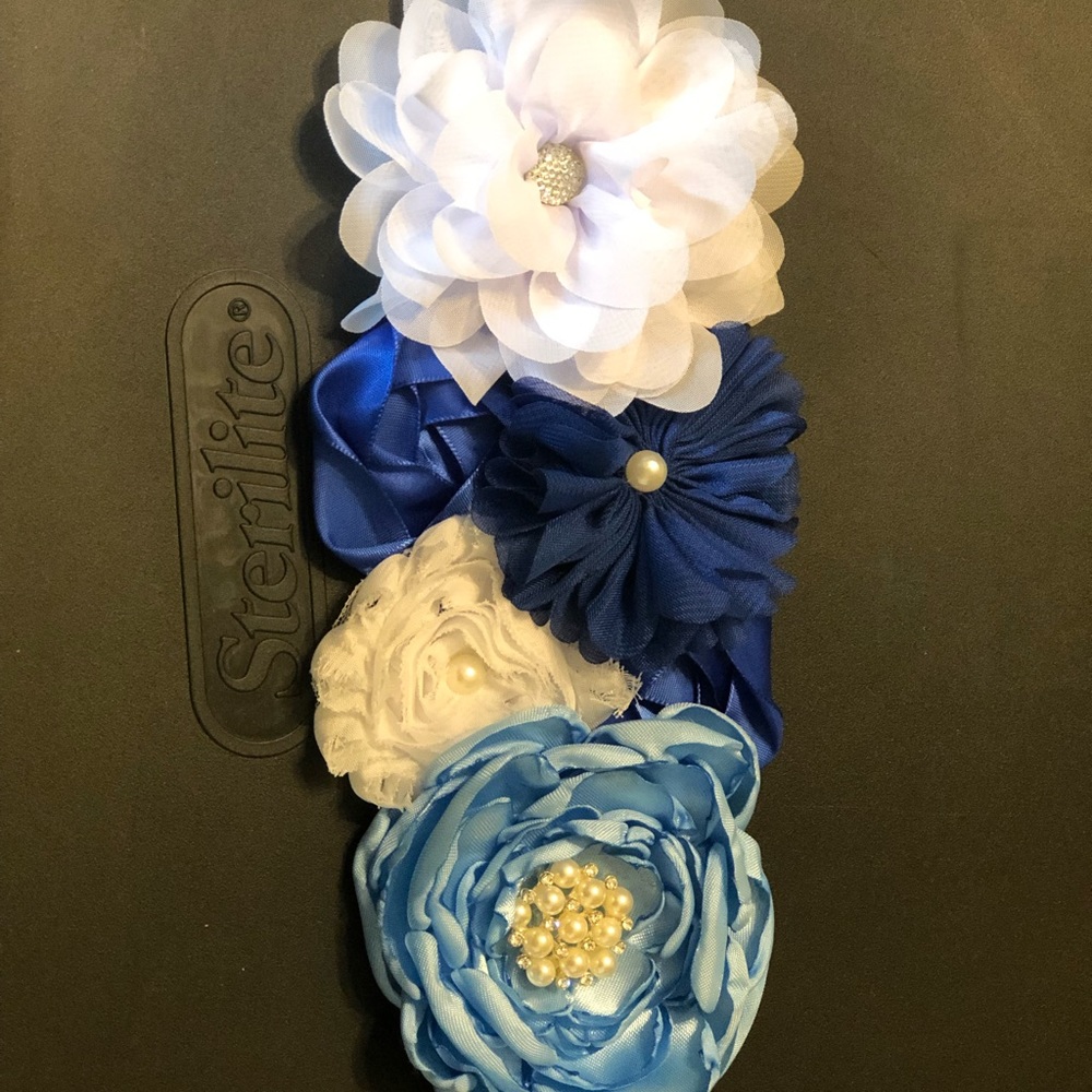 Blue maternity ribbon/sash